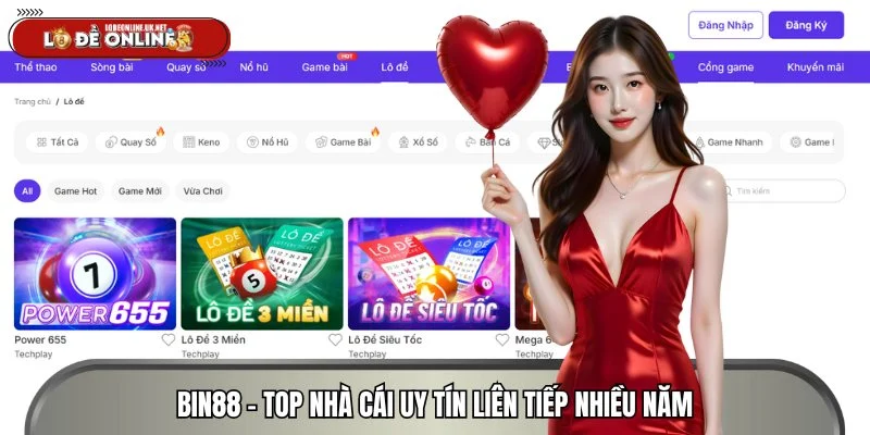 BIN88 dẫn đầu top nhà cái uy tín lô đề online nhiều năm